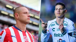 James Rodríguez y Chicharito Hernández