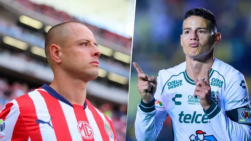 James Rodríguez y Chicharito Hernández