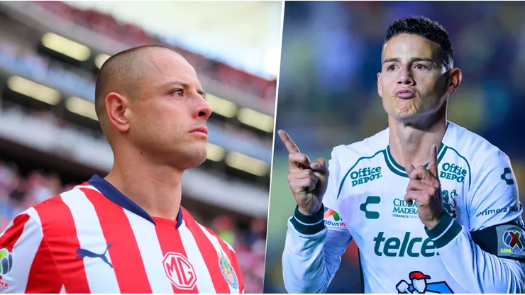 James Rodríguez y Chicharito Hernández
