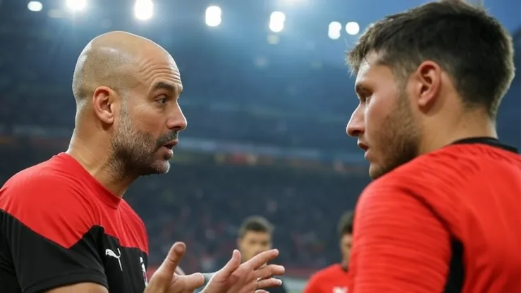 Pep Guardiola podría dirigir a Santi Giménez en el Milan.
