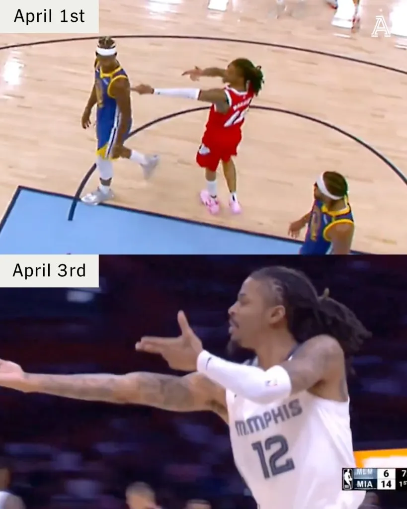 La polémica celebración de Ja Morant en la NBA