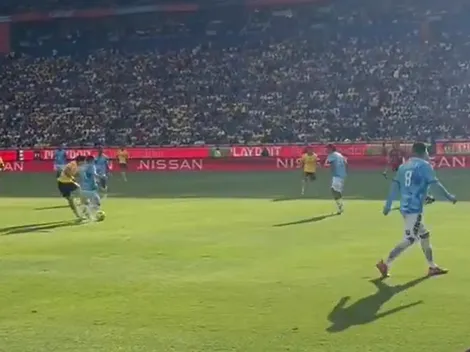 La patada de Idrissi que lesionó a Cervantes en Pachuca vs. América