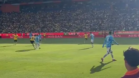 La patada de Idrissi que lesionó a Cervantes en Pachuca vs. América