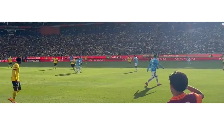La patada de Idrissi que lesionó a Cervantes en Pachuca vs. América