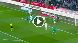 El delantero mexicano consiguió su tercer gol tras 11 juegos en la Liga de Bélgica.