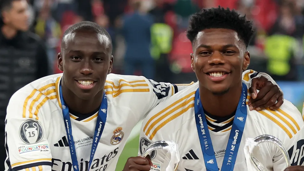 Ferland Mendy y Aurélien Tchouaméni se perderán el partido de ida entre Arsenal y Real Madrid (GETTY IMAGES)