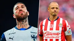 Sergio Ramos y Chicharito Hernández