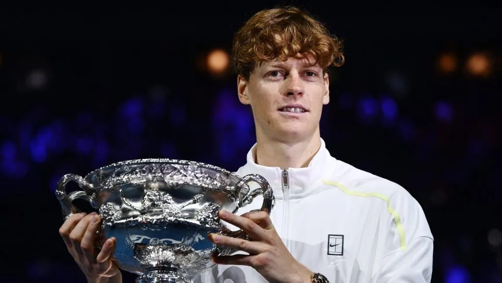 Jannik Sinner jugó solamente el abierto de Australia en lo que va del año. (GETTY IMAGES)