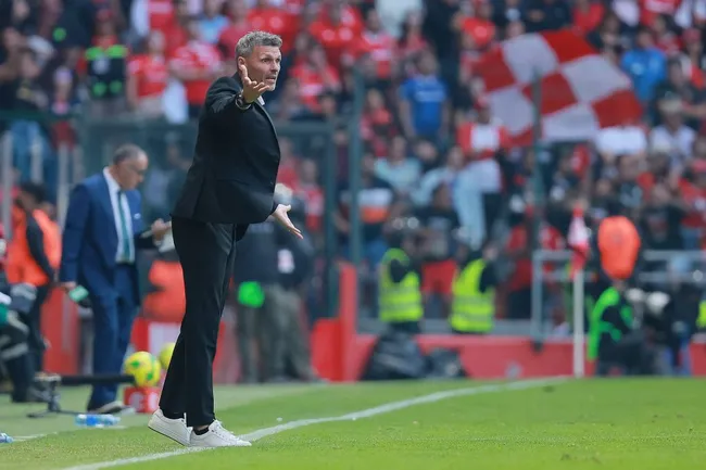 Fernando Ortiz durante el partido ante Toluca (Getty Images)