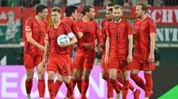 Los jugadores de Bayern Múnich, a puro festejo.