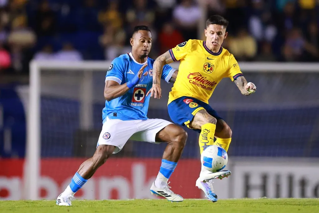 América y Cruz Azul igualaron 0-0 en el partido de ida por los cuartos de final de la Concachampions. (Getty Images)