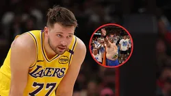 Luka Doncic y fans de OKC.