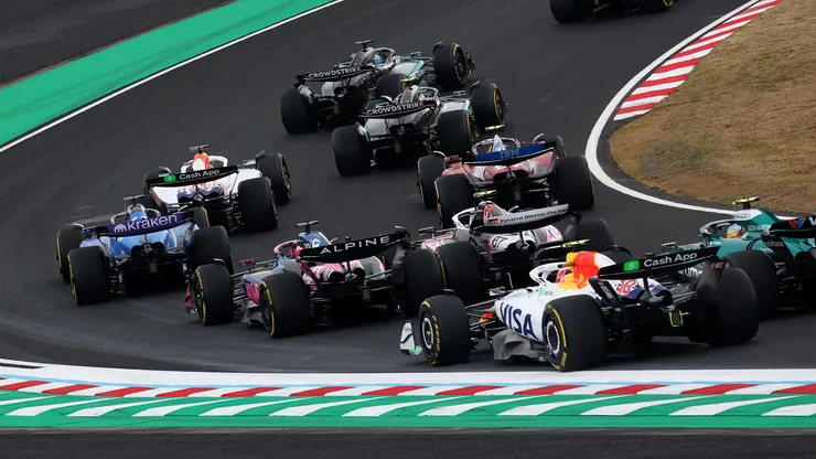 Coches de la F1 en el Circuito de Suzuka