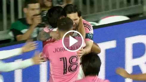 Lionel Messi marcó el gol de la clasificación de Inter.