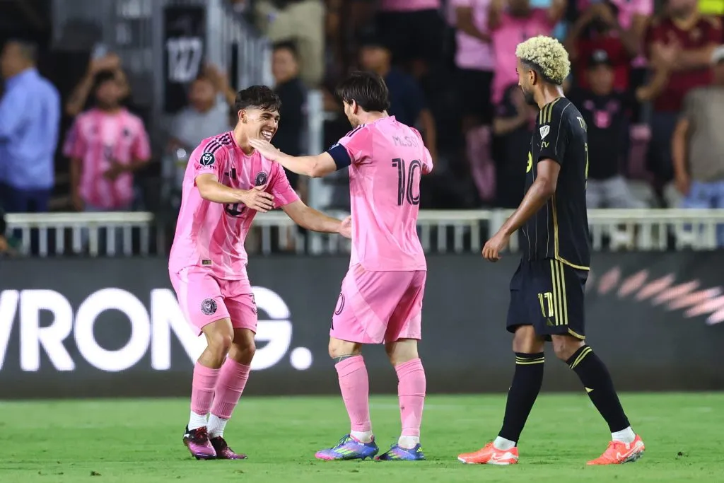 La felicidad de Lionel Messi por meterse entre los cuatro mejores [Foto: Getty]