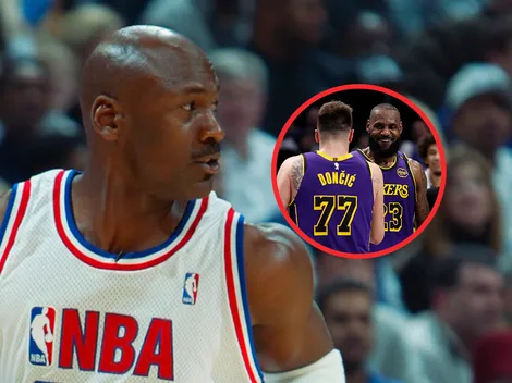 La reacción que LeBron y Doncic generaron en Michael Jordan