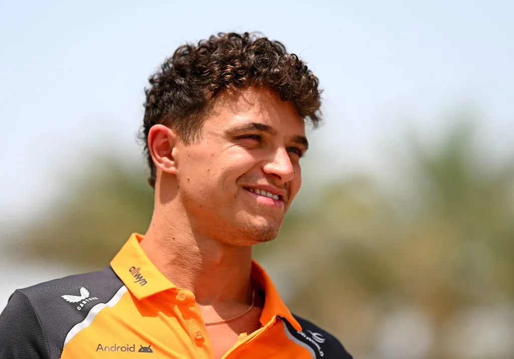 Lando Norris, piloto de McLaren, en Sakhir (GETTY IMAGES)