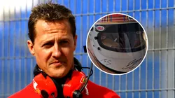 Michael Schumacher firmó un casco de Jackie Stewart