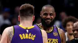 Luka Doncic y LeBron James.