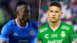 Cruce de colombianos en Cruz Azul vs, León.