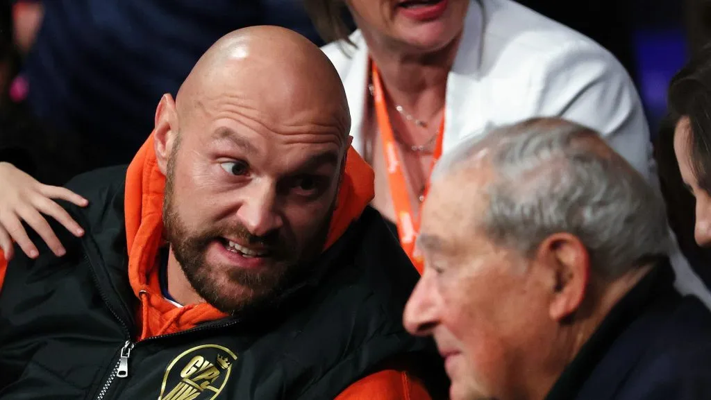 Tyson Fury y Bob Arum tienen una larga relación que data de muchos años dentro del box. (GETTY IMAGES)