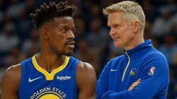 Jimmy Butler y Steve Kerr.