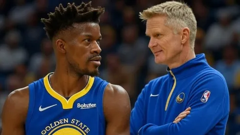 Jimmy Butler y Steve Kerr.