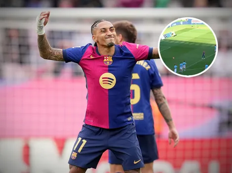 El gol de Raphinha para el triunfo de Barcelona ante Celta