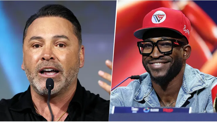 Óscar de la Hoya fue muy duro con William Scull y negó saber quien es.