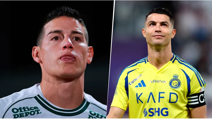 James Rodríguez y Cristiano Ronaldo