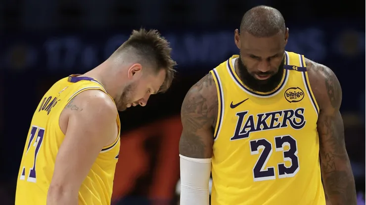 Las figuras de LeBron James y Luka Doncic no están siendo determinantes en Los Angeles Lakers.