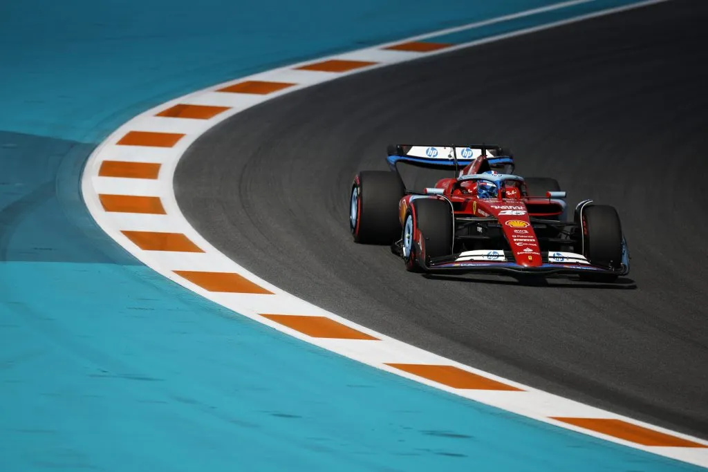 Charles Leclerc en el Gran Premio de Miami (GETTY IMAGES)