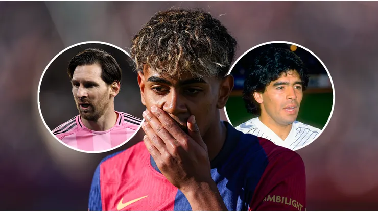 Lamine Yamal fue comparado con Lionel Messi y Diego Maradona