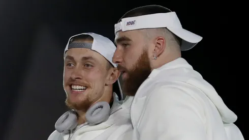 George Kittle y Travis Kelce.