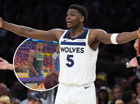 La NBA sancionó a Anthony Edwards por insultos obscenos contra un fan de Lakers