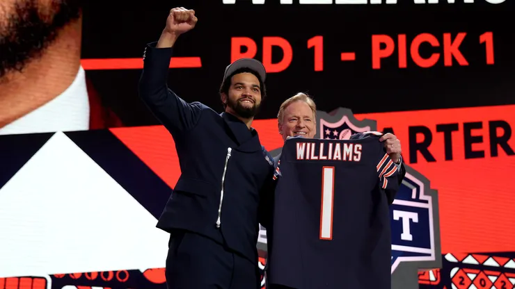 Caleb Williams en el Draft de la NFL 2024
