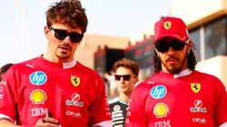 Charles Leclerc y Lewis Hamilton, pilotos de Ferrari