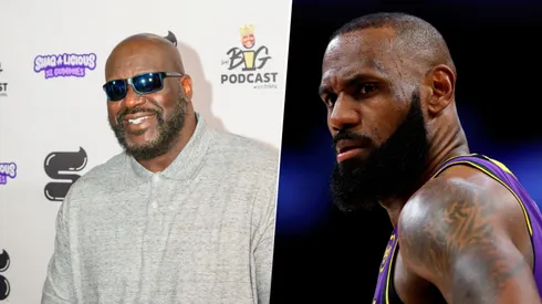 Shaquille O´Neal y LeBron James, leyendas de la NBA
