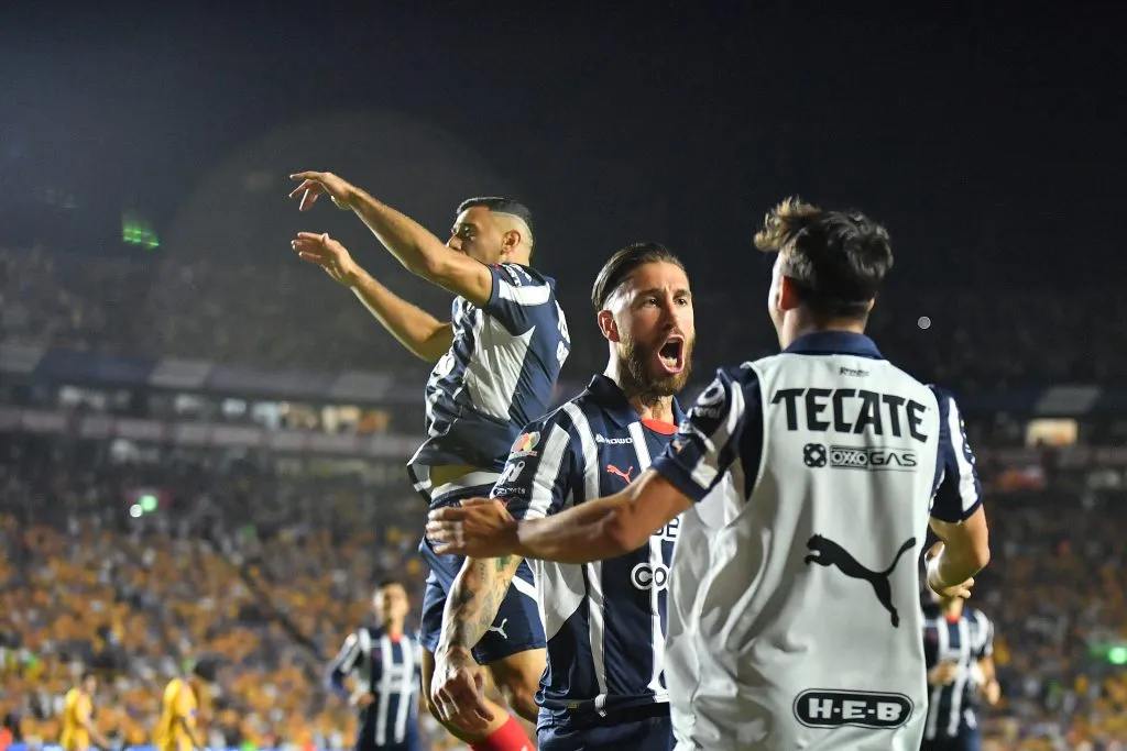 Sergio Ramos celebrando en Rayados de Monterrey (Getty Images)