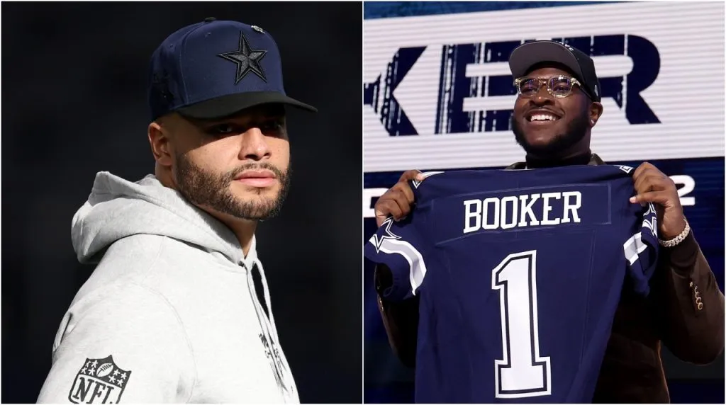 Dak Prescott y Tyler Booker. (Foto: Getty Images)