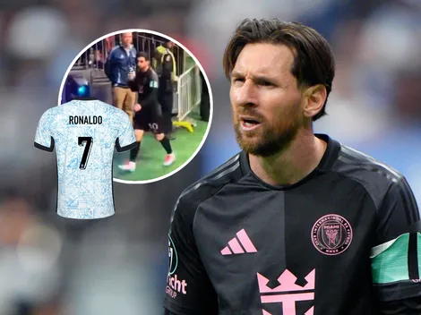 La furiosa reacción de Messi al ver una playera de Cristiano Ronaldo