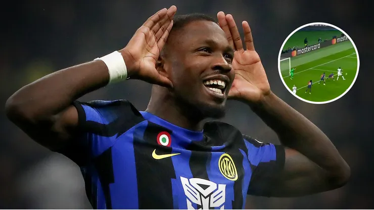 Marcus Thuram convirtió un golazo con Inter ante Barcelona