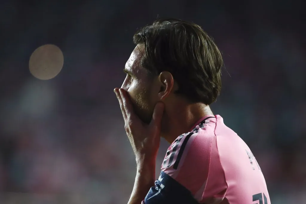 El lamento de Lionel Messi tras la eliminación [Foto: Getty Images]