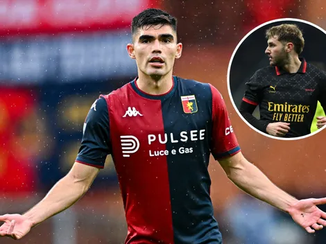 Johan Vásquez calienta el Genoa vs. Milan y lanza recado a Santiago Giménez