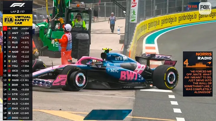 Jack Doohan chocó en el GP de Miami