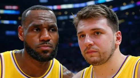 LeBron James y Luka Doncic.