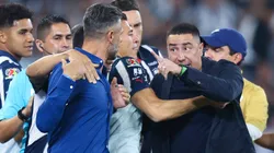 Efraín Juárez y Martín Demichelis se cruzaron en los pasillos del Estadio BBVA