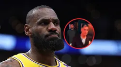 LeBron James, Luka Doncic y Rob Pelinka.