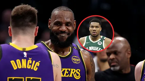 Luka Doncic, LeBron James y Giannis Antetokounmpo.