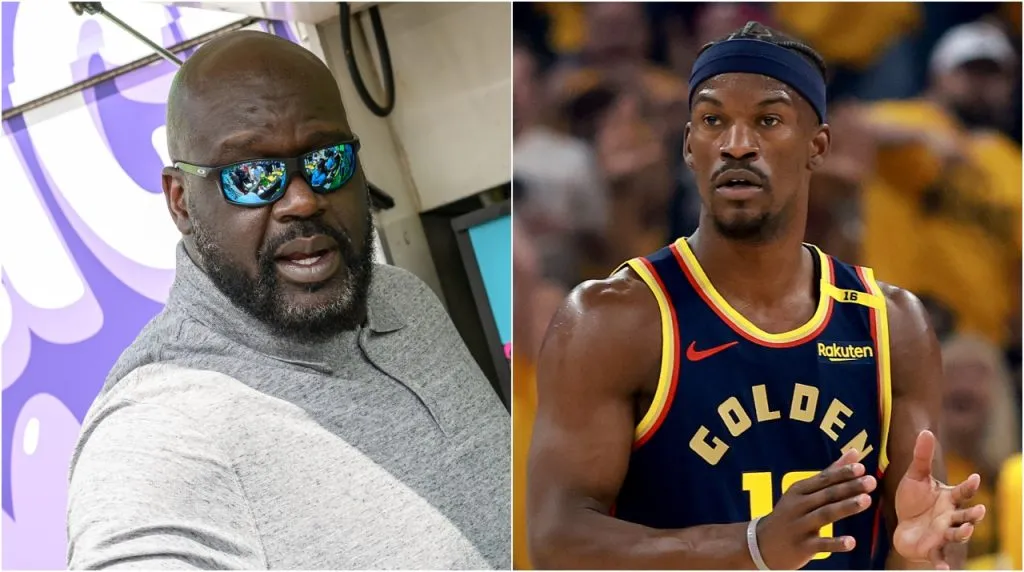 Shaquille O’Neal y Jimmy Butler. (Foto: Getty Images)